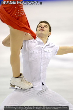 2013-03-01 Milano - World Junior Figure Skating Championships 1620 Alexandra Nazarova-Maxim Nikitin UKR